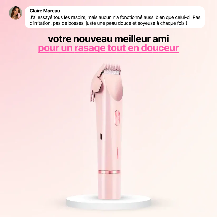 Rasoir électrique 2 en 1 pour femmes