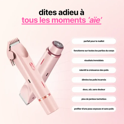 Rasoir électrique 2 en 1 pour femmes